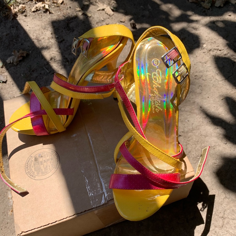 Yellow heels